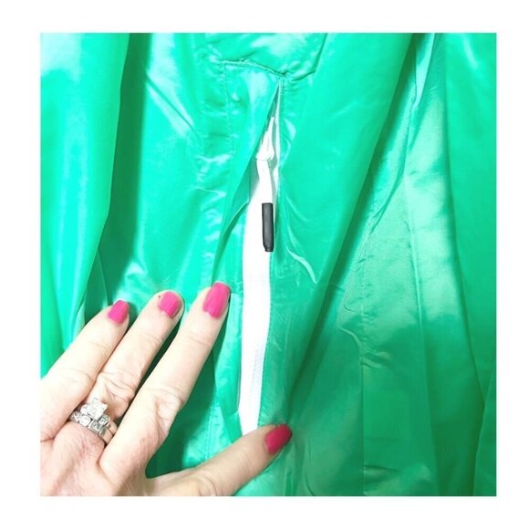 Nike Mens Green Full Zip Up Water Repellent Pockets Light Golf Jacket Sz XXL New - Picture 9 of 12